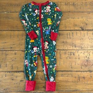Little Sleepies: Disney Christmas Parade. Size 18-24 Month Zippy.